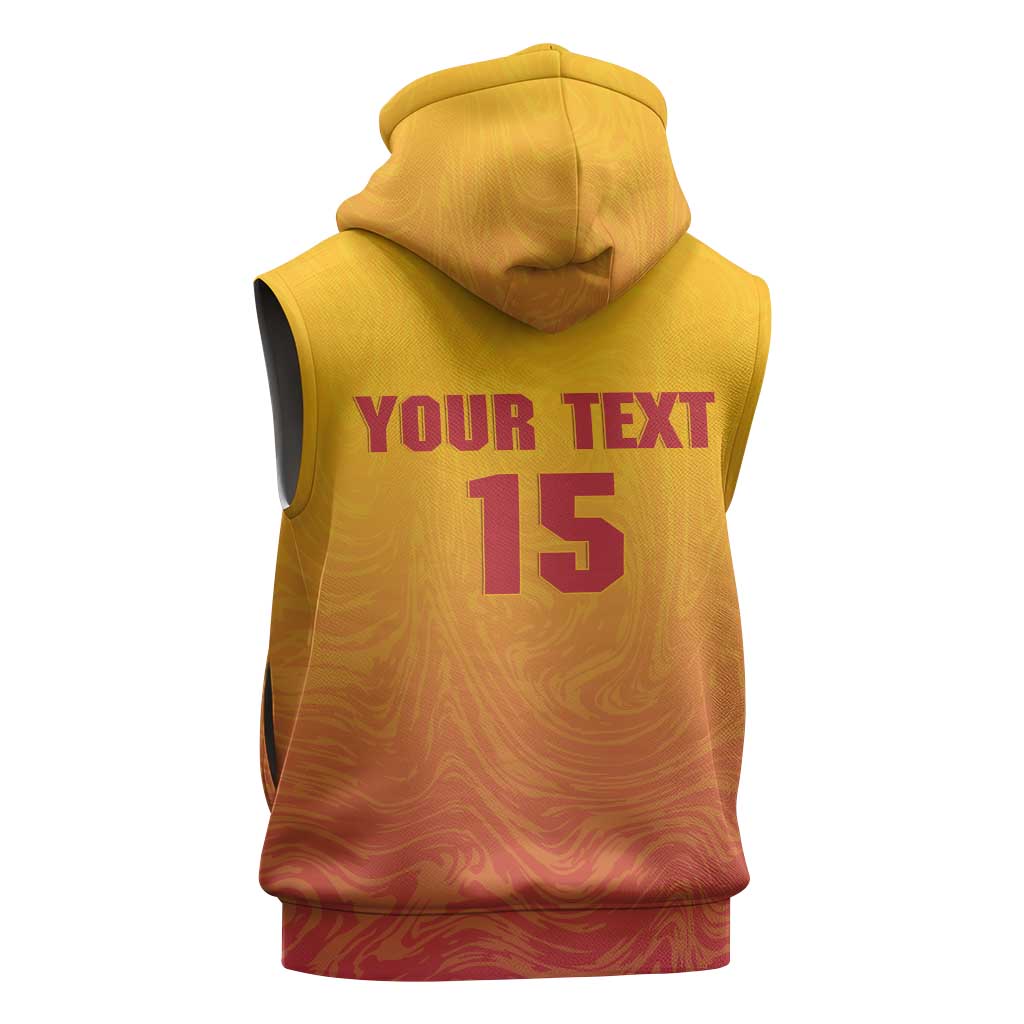 Zimbabwe Cricket Custom Sleeveless Zip Hoodie Come On Chevrons