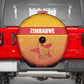 Zimbabwe Cricket Spare Tire Cover Come On Chevrons