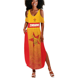 Zimbabwe Cricket Custom Summer Maxi Dress Come On Chevrons