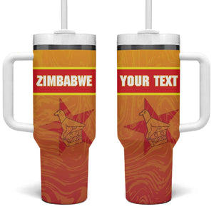 Zimbabwe Cricket Custom Tumbler With Handle Come On Chevrons