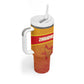 Zimbabwe Cricket Custom Tumbler With Handle Come On Chevrons
