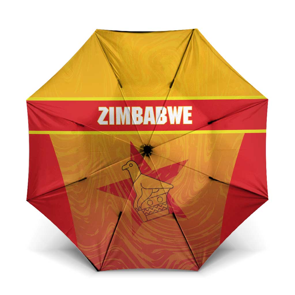 Zimbabwe Cricket Umbrella Come On Chevrons