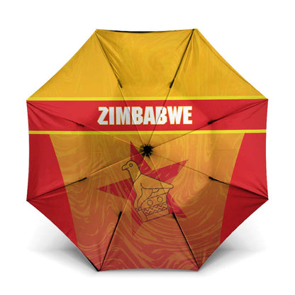 Zimbabwe Cricket Umbrella Come On Chevrons