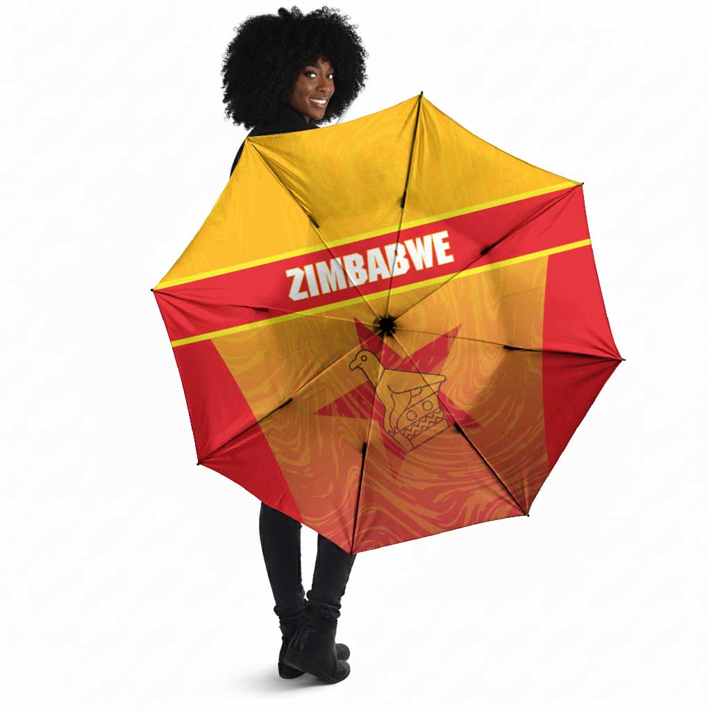 Zimbabwe Cricket Umbrella Come On Chevrons