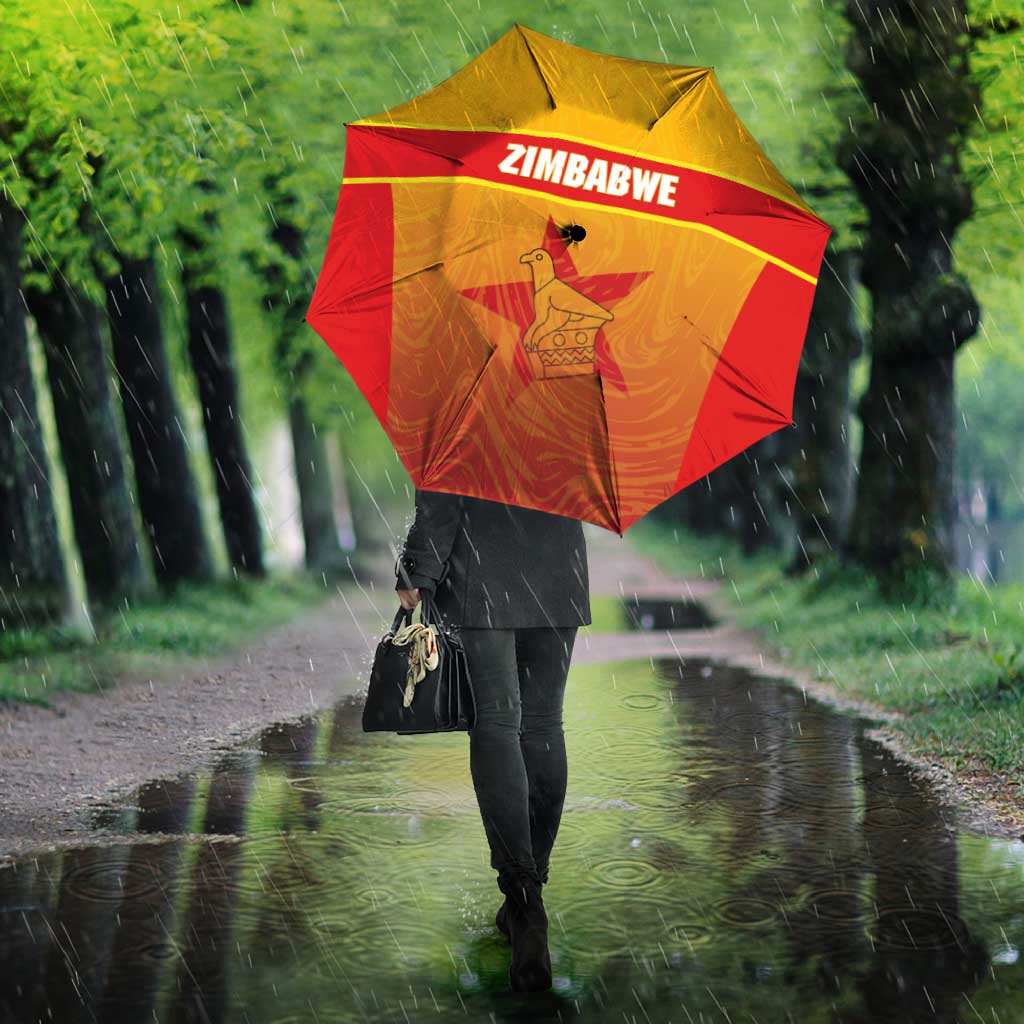 Zimbabwe Cricket Umbrella Come On Chevrons
