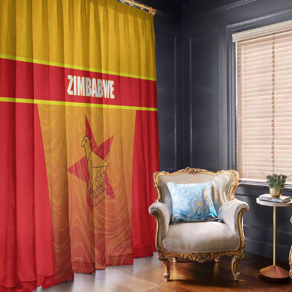 Zimbabwe Cricket Window Curtain Come On Chevrons