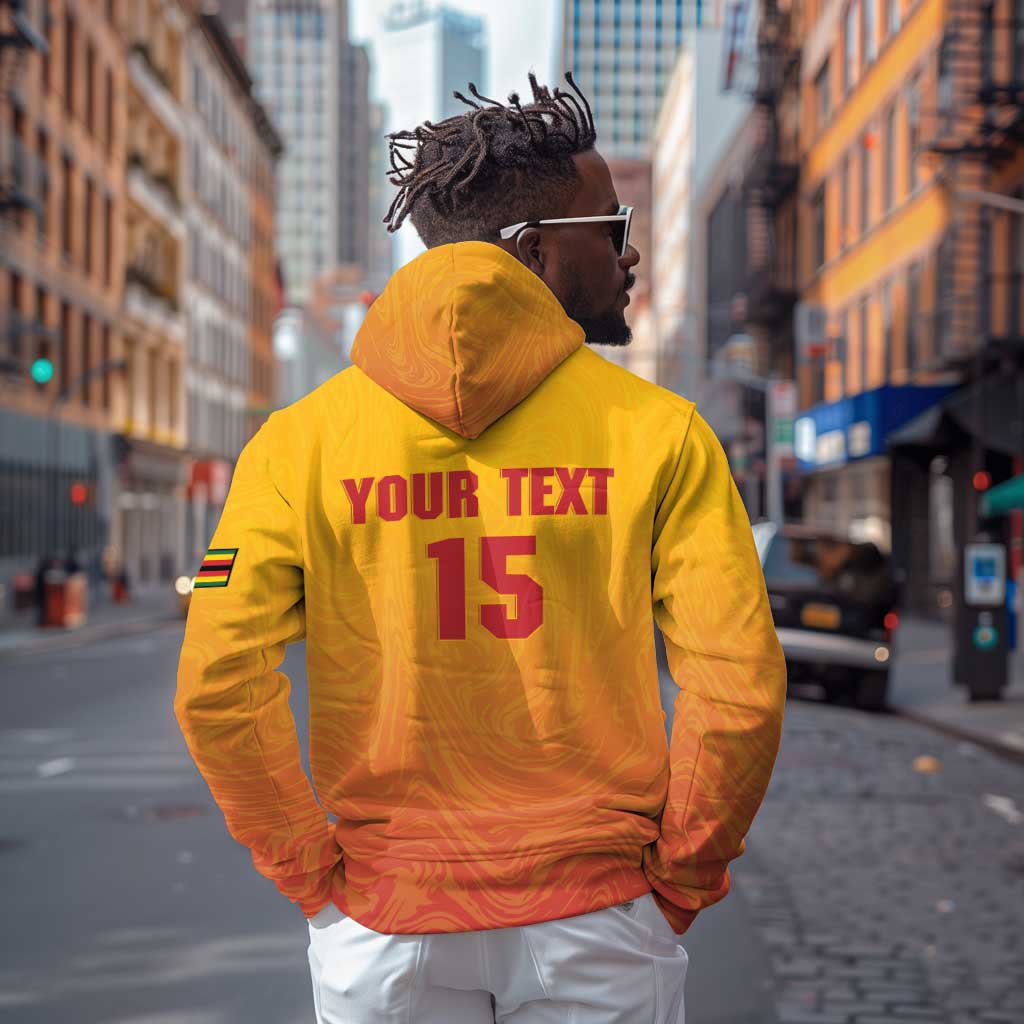 Zimbabwe Cricket Custom Zip Hoodie Come On Chevrons