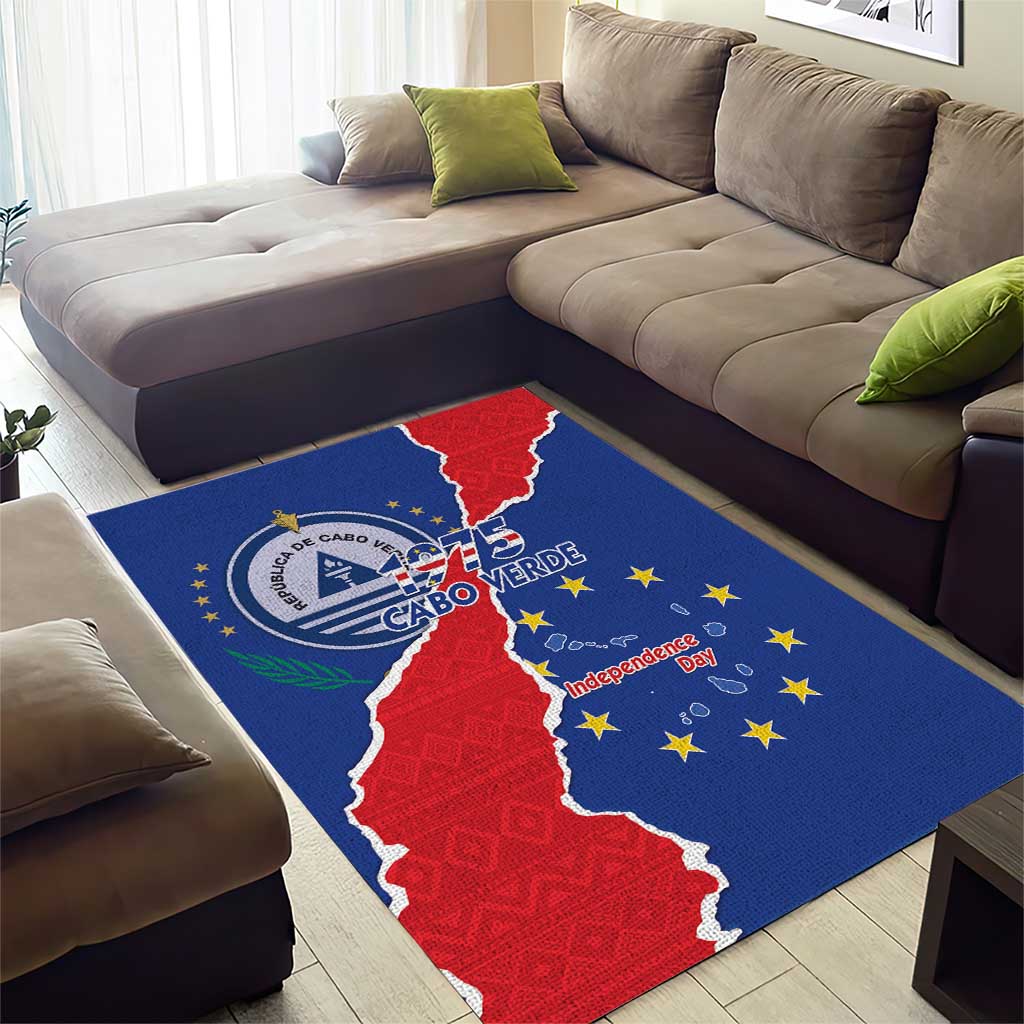 Happy Cabo Verde Area Rug 50th Anniversary of Independence