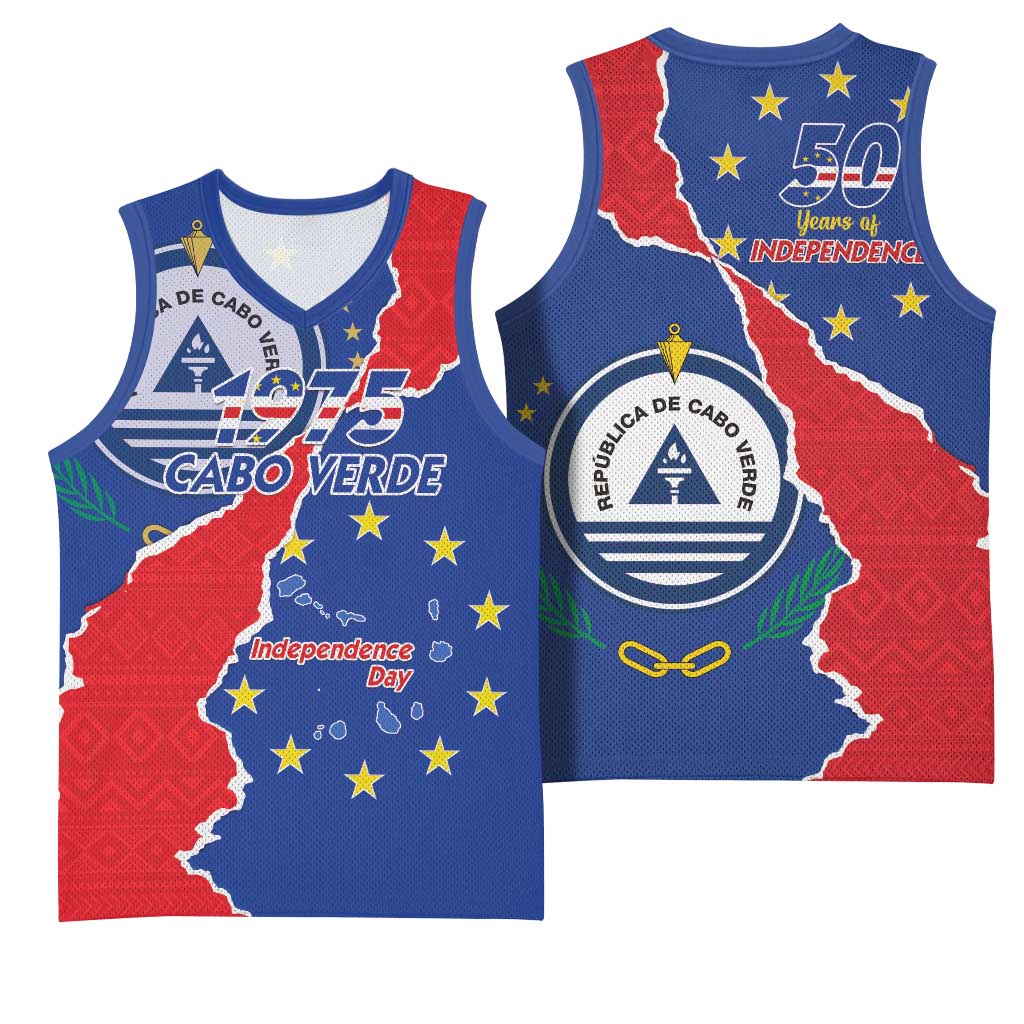Happy Cabo Verde Basketball Jersey 50th Anniversary of Independence LT15