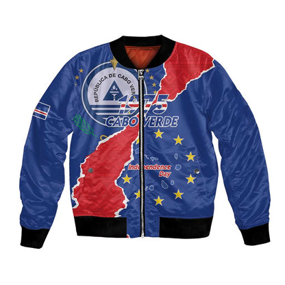 Happy Cabo Verde Bomber Jacket 50th Anniversary of Independence
