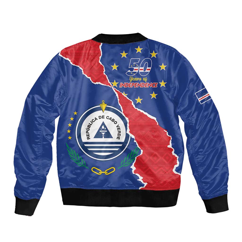 Happy Cabo Verde Bomber Jacket 50th Anniversary of Independence