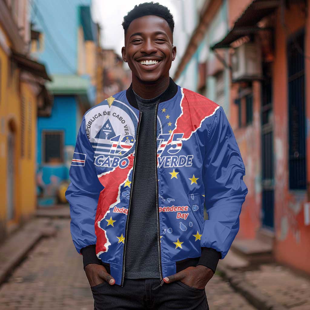 Happy Cabo Verde Bomber Jacket 50th Anniversary of Independence