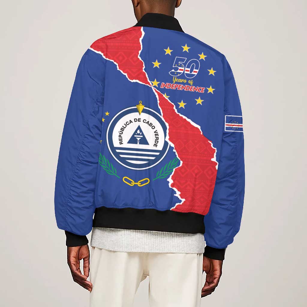 Happy Cabo Verde Bomber Jacket 50th Anniversary of Independence
