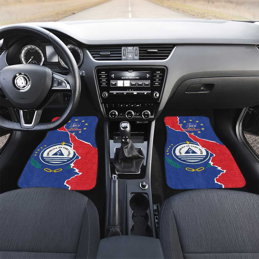 Happy Cabo Verde Car Mats 50th Anniversary of Independence