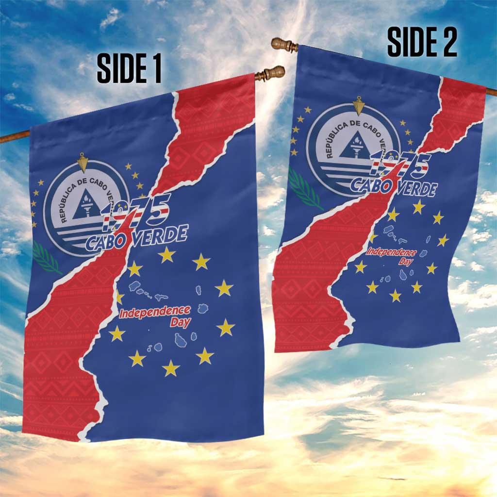 Happy Cabo Verde Garden Flag 50th Anniversary of Independence