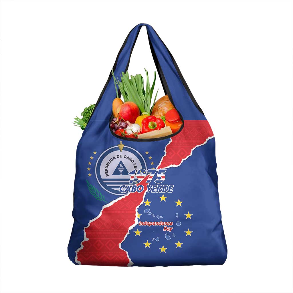 Happy Cabo Verde Grocery Bag 50th Anniversary of Independence