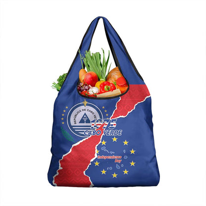 Happy Cabo Verde Grocery Bag 50th Anniversary of Independence