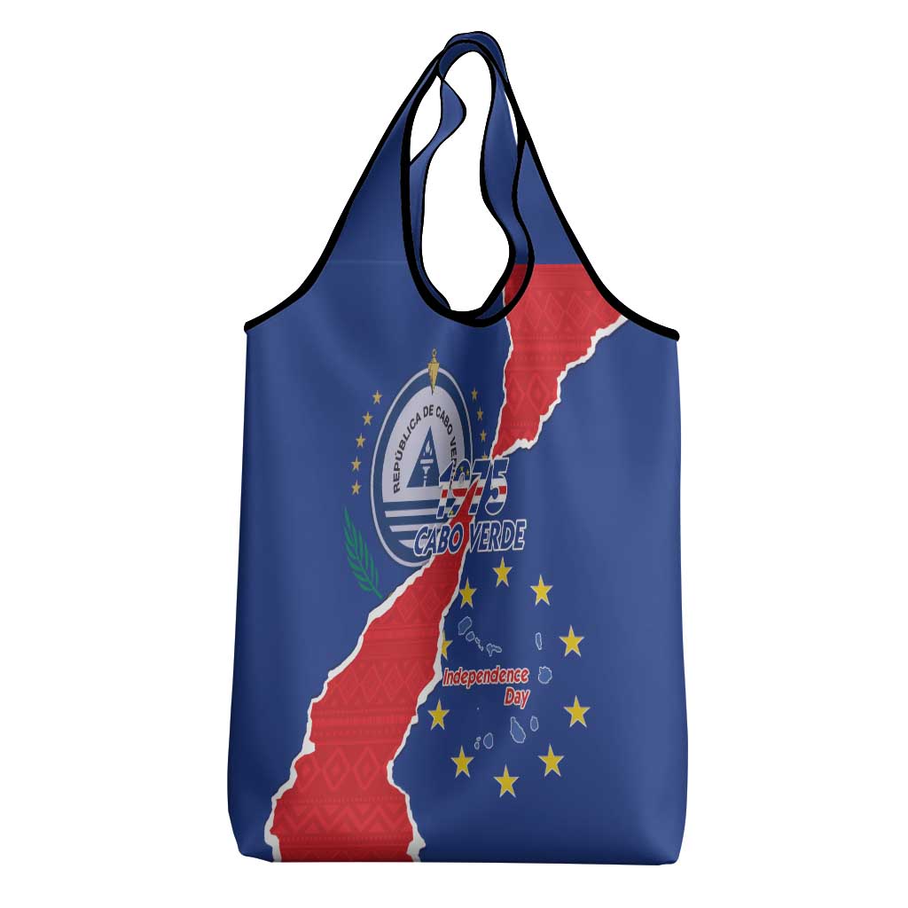 Happy Cabo Verde Grocery Bag 50th Anniversary of Independence
