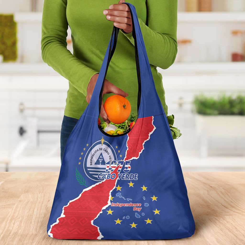 Happy Cabo Verde Grocery Bag 50th Anniversary of Independence