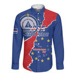 Happy Cabo Verde Long Sleeve Button Shirt 50th Anniversary of Independence
