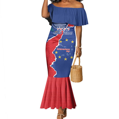 Happy Cabo Verde Mermaid Dress 50th Anniversary of Independence