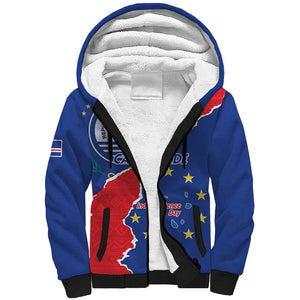 Happy Cabo Verde Sherpa Hoodie 50th Anniversary of Independence
