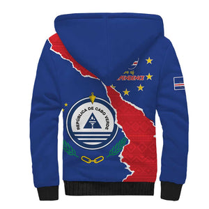 Happy Cabo Verde Sherpa Hoodie 50th Anniversary of Independence