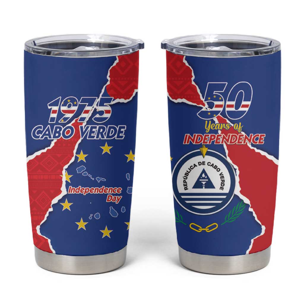 Happy Cabo Verde Tumbler Cup 50th Anniversary of Independence
