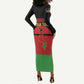 Personalized Happy Malawi Independence Day Long Sleeve Bodycon Dress LT15