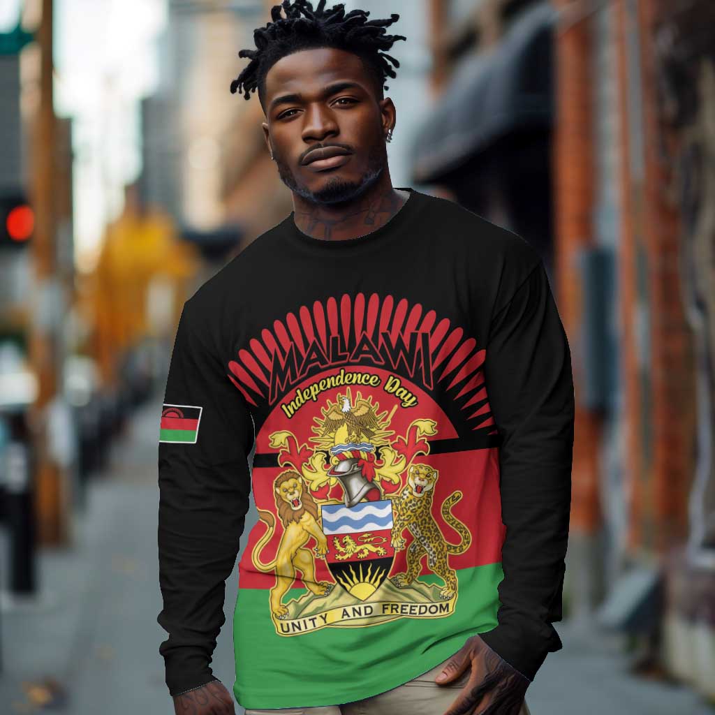 Personalized Happy Malawi Independence Day Long Sleeve Shirt