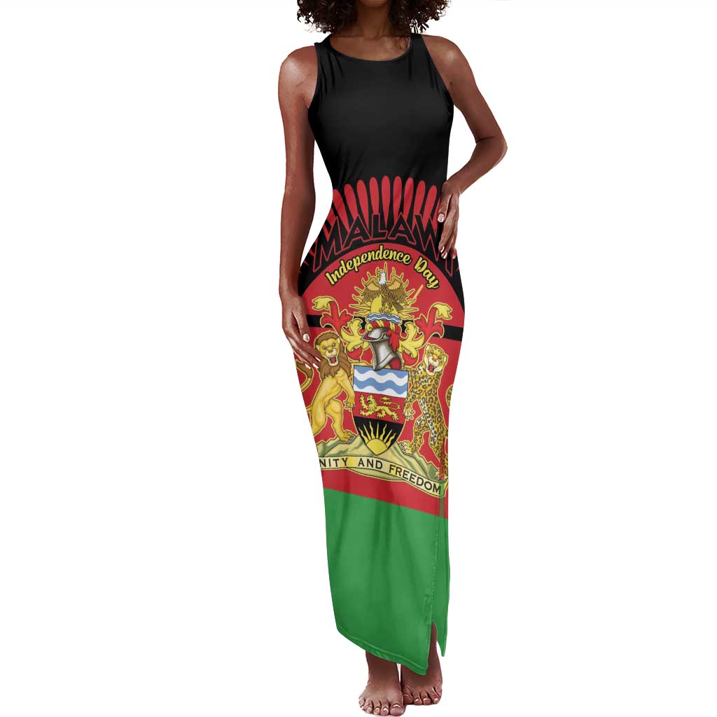 Personalized Happy Malawi Independence Day Tank Maxi Dress