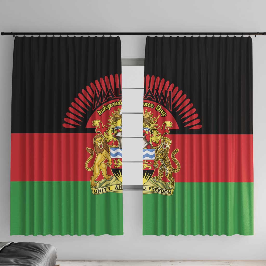 Happy Malawi Independence Day Window Curtain