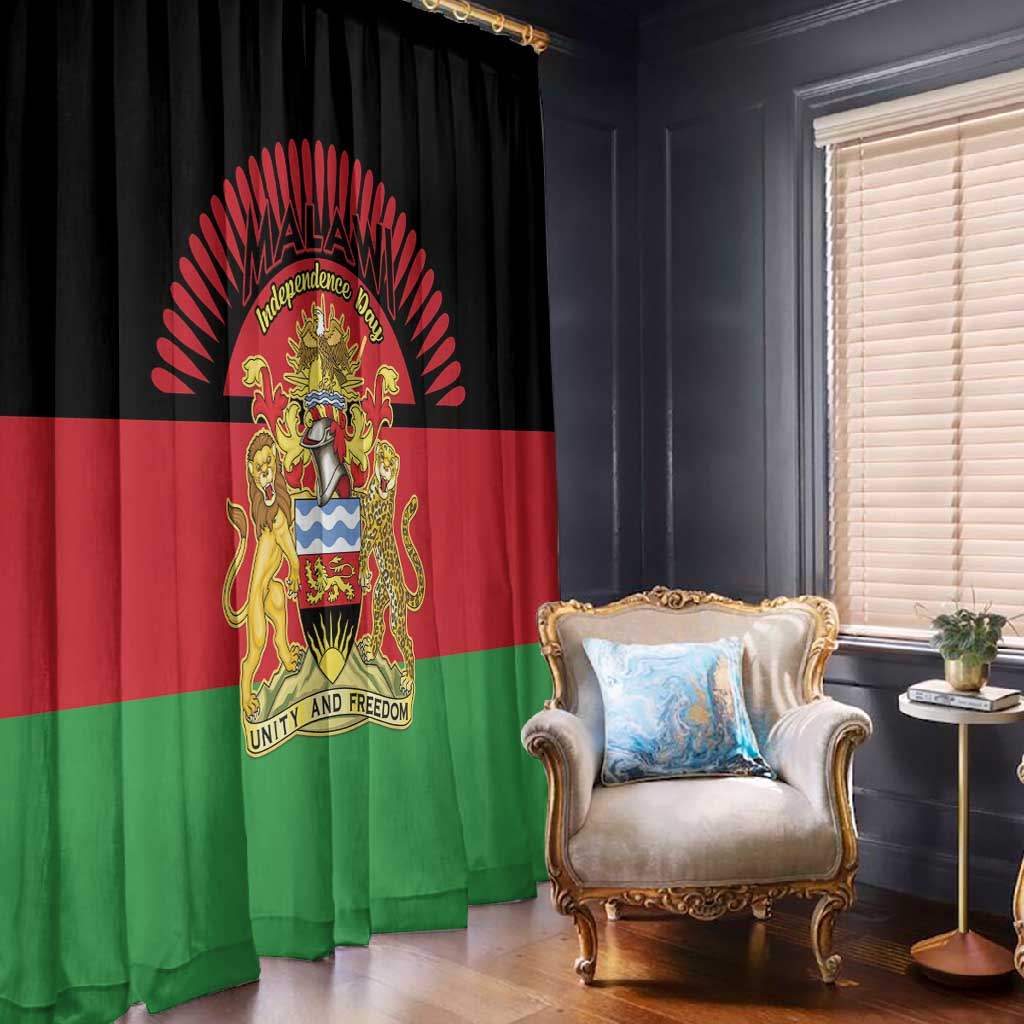 Happy Malawi Independence Day Window Curtain