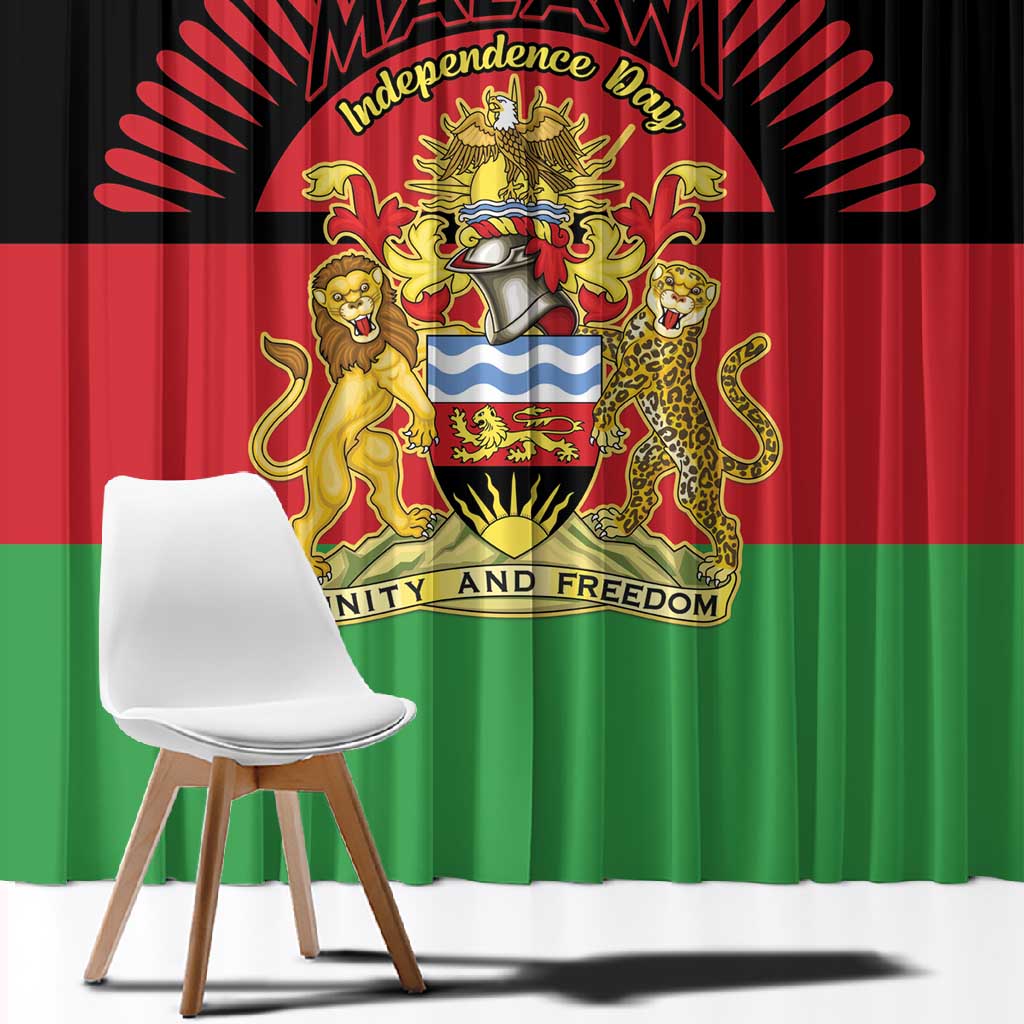 Happy Malawi Independence Day Window Curtain