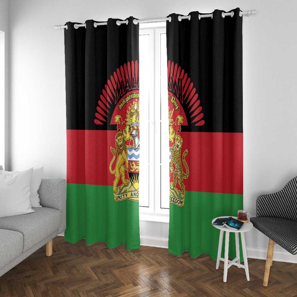 Happy Malawi Independence Day Window Curtain