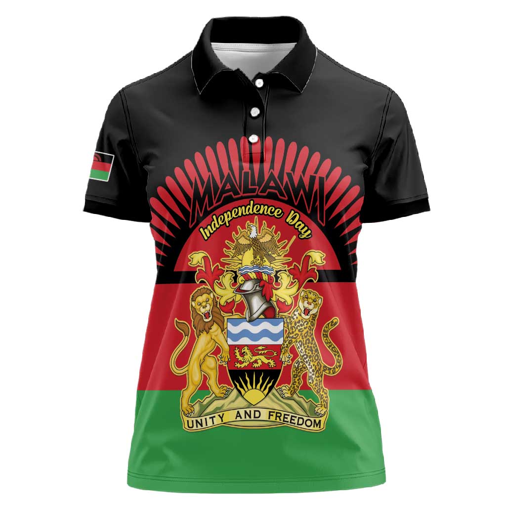 Personalized Happy Malawi Independence Day Women Polo Shirt