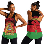 Personalized Happy Malawi Independence Day Women Racerback Tank