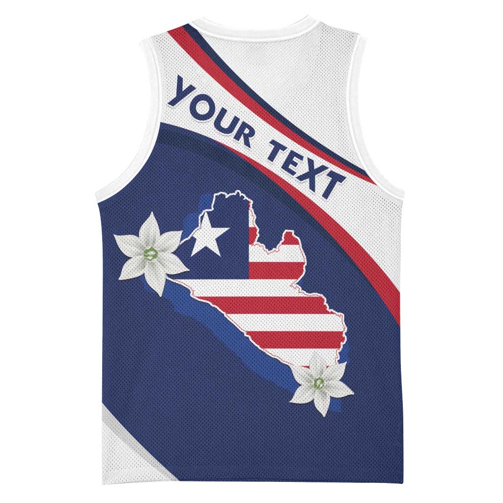 Personalized Happy Liberia Independence Day Basketball Jersey LT15