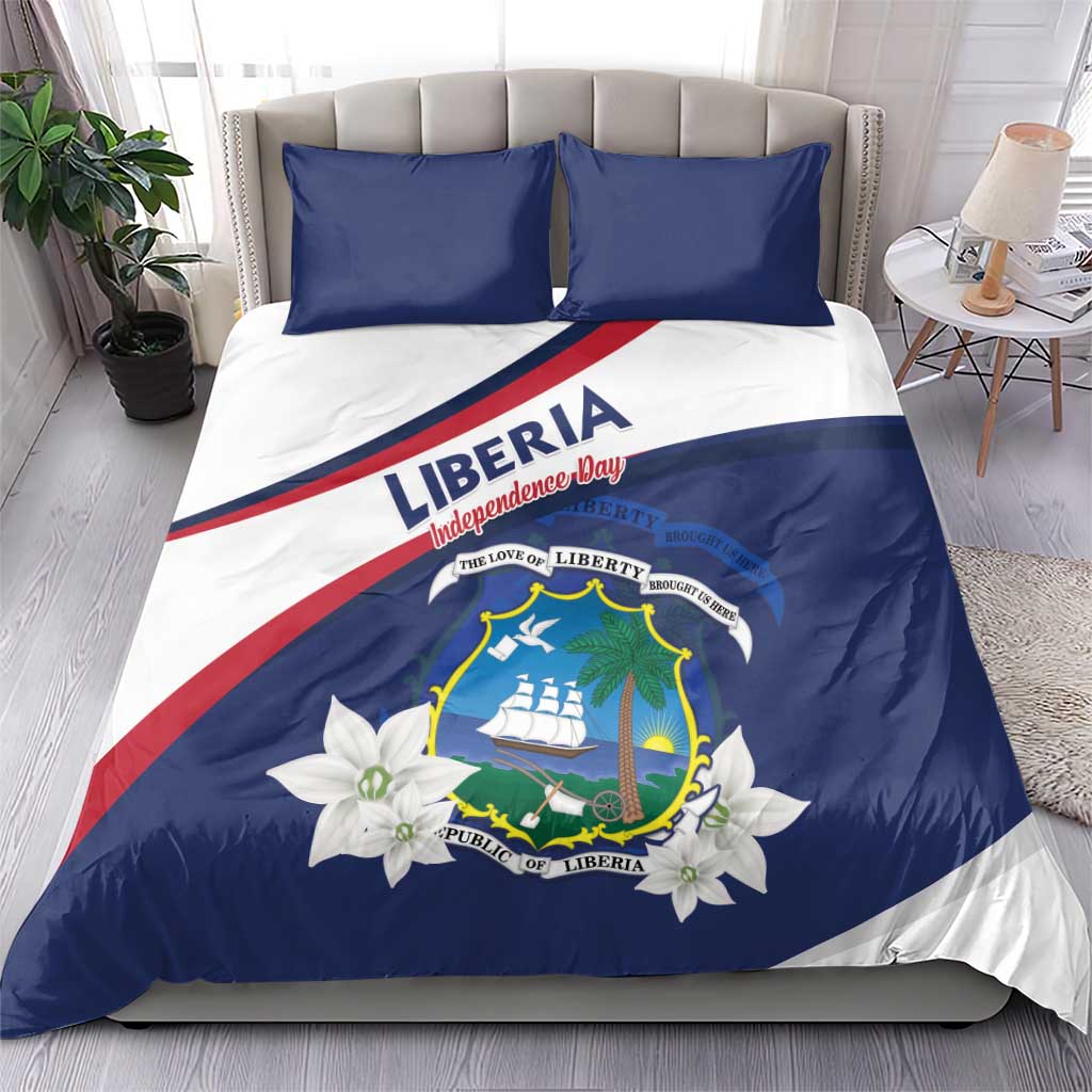 Happy Liberia Independence Day Bedding Set