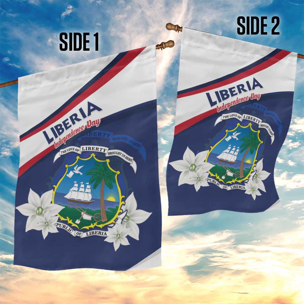 Happy Liberia Independence Day Garden Flag
