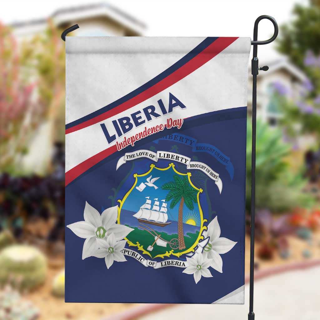 Happy Liberia Independence Day Garden Flag