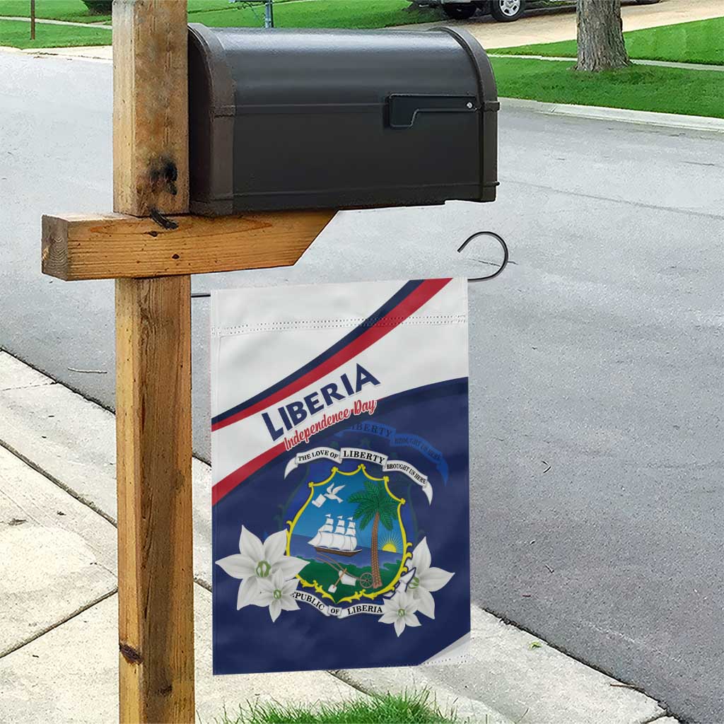 Happy Liberia Independence Day Garden Flag