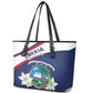 Happy Liberia Independence Day Leather Tote Bag