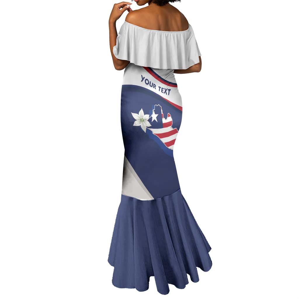 Personalized Happy Liberia Independence Day Mermaid Dress