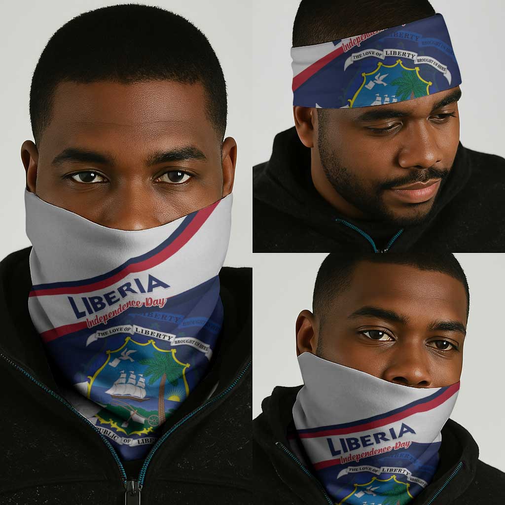 Happy Liberia Independence Day Neck Gaiter LT15