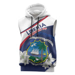 Personalized Happy Liberia Independence Day Sleeveless Hoodie - African Pride