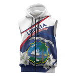 Personalized Happy Liberia Independence Day Sleeveless Zip Hoodie - African Pride