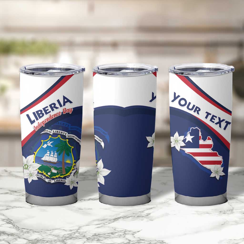 Personalized Happy Liberia Independence Day Tumbler Cup