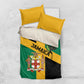 Happy Jumieka Independence Day Bedding Set Coat Of Arms Flag Style