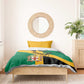 Happy Jumieka Independence Day Bedding Set Coat Of Arms Flag Style